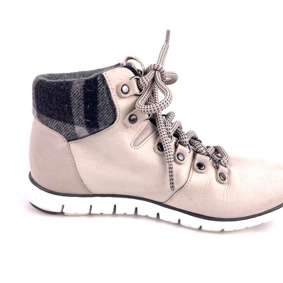 Cole Haan Womens Zerogrand Explorer Leather Walking Boots Ivory Size 5.5B - Picture 8 of 10